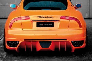 The Tuning rear skirt with powerful fins on the diffuser gives the Maserati 4200 a sporty rear part