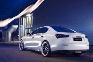 KW coilover kit with exclusive alloy wheels for the Maserati Ghibli