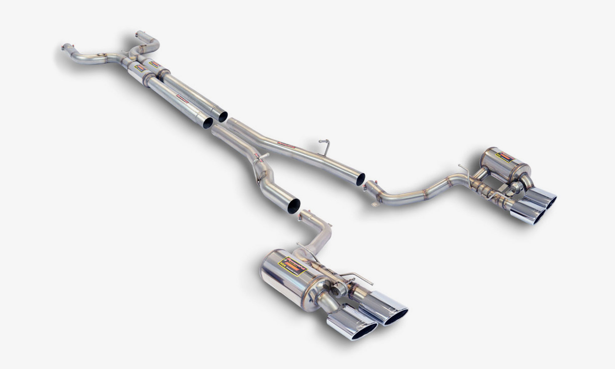 High performance sports exhaust system for Maserati Ghibli EVO